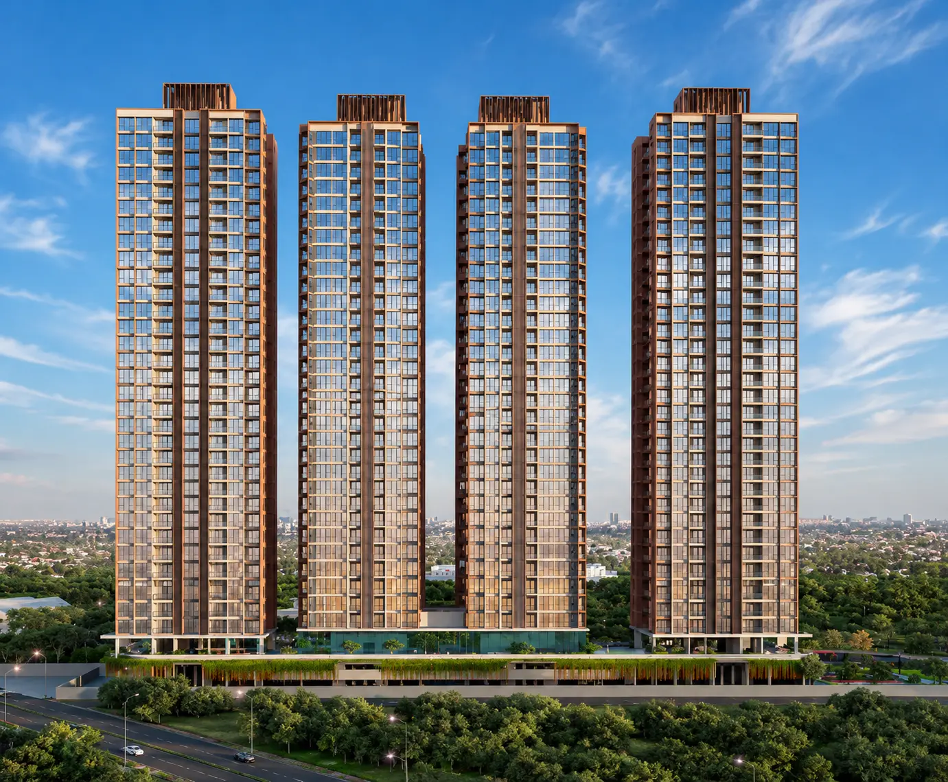 Namrata Boulevard Tathawade podium walkway